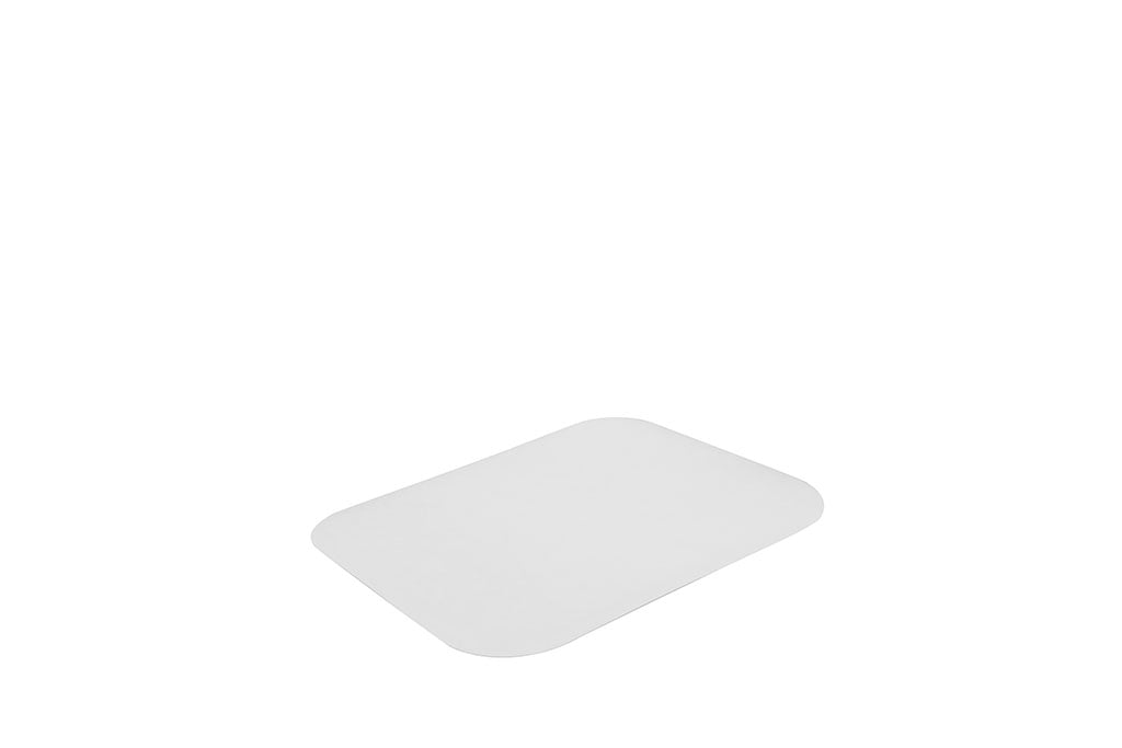 Deckel, Alukarton-Deckel für Alu-Menüschale, ungeteilt, 212 x 149 mm, Typ R84L